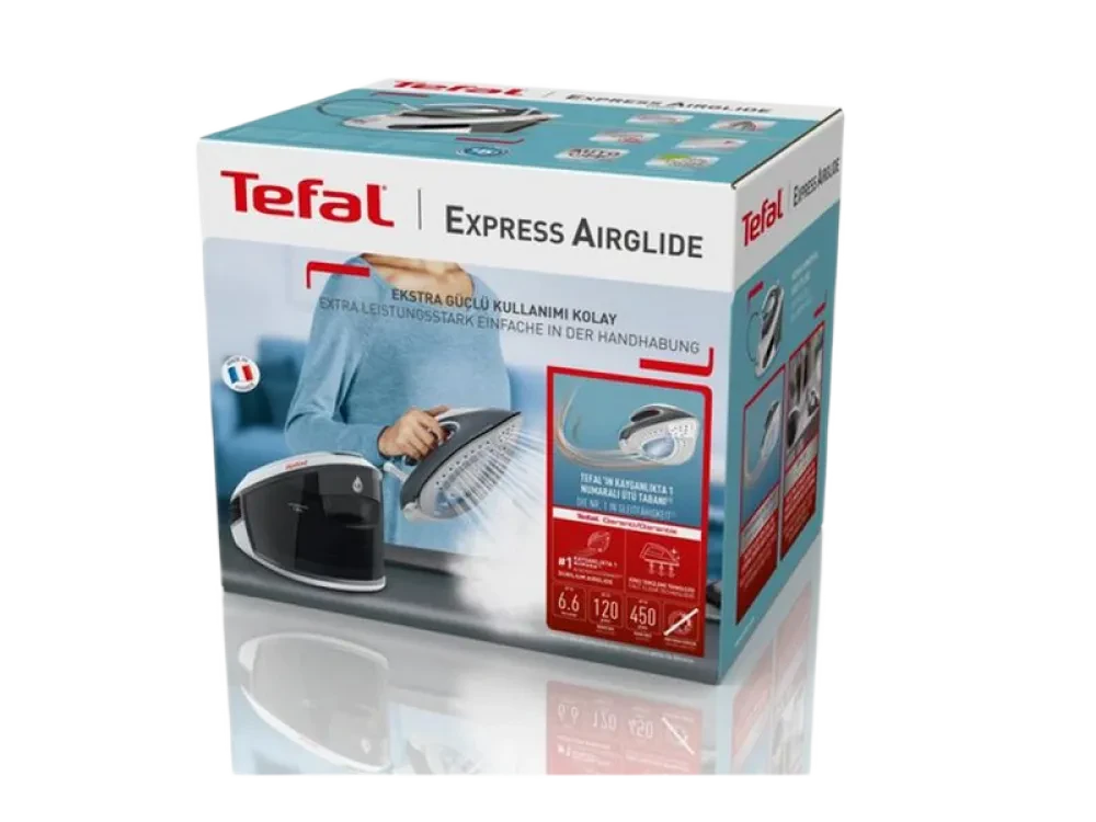 Утюг с парогенератором Tefal SV8020E1, 1600Вт, Белый | Серый