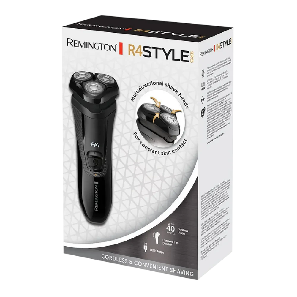 Aparat de ras electric Remington R3600, Negru