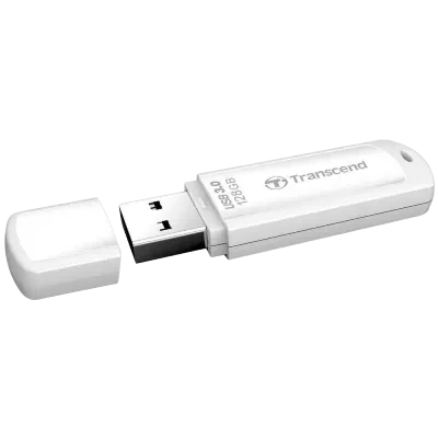 Memorie USB Transcend JetFlash 730, 128GB, Alb