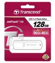 Memorie USB Transcend JetFlash 730, 128GB, Alb