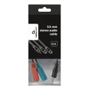 Audio Adaptor Cablexpert CCA-417, 3.5mm 4-pin (M) - 2x 3.5mm 3-pin (F), 0,2m, Negru