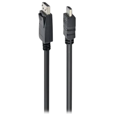 Видео кабель Cablexpert CC-DP-HDMI-1M, DisplayPort (M) - HDMI (M), 1м, Чёрный