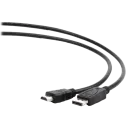 Cablu Video Cablexpert CC-DP-HDMI-1M, DisplayPort (M) - HDMI (M), 1m, Negru