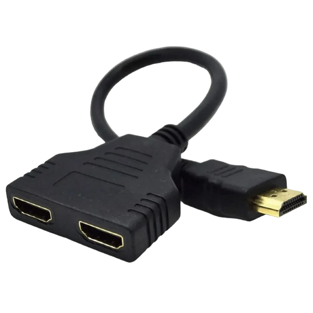 Adaptor Video Cablexpert DSP-2PH4-04, HDMI (M) - , 0,1m, Negru