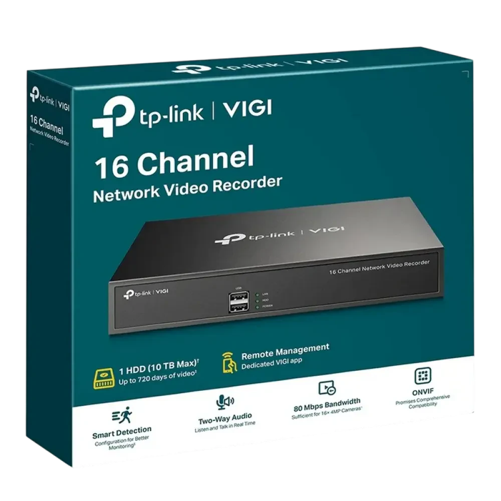 Видеорегистратор TP-LINK VIGI NVR1016H, Чёрный