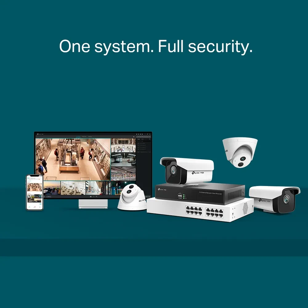 Видеорегистратор TP-LINK VIGI NVR1016H, Чёрный