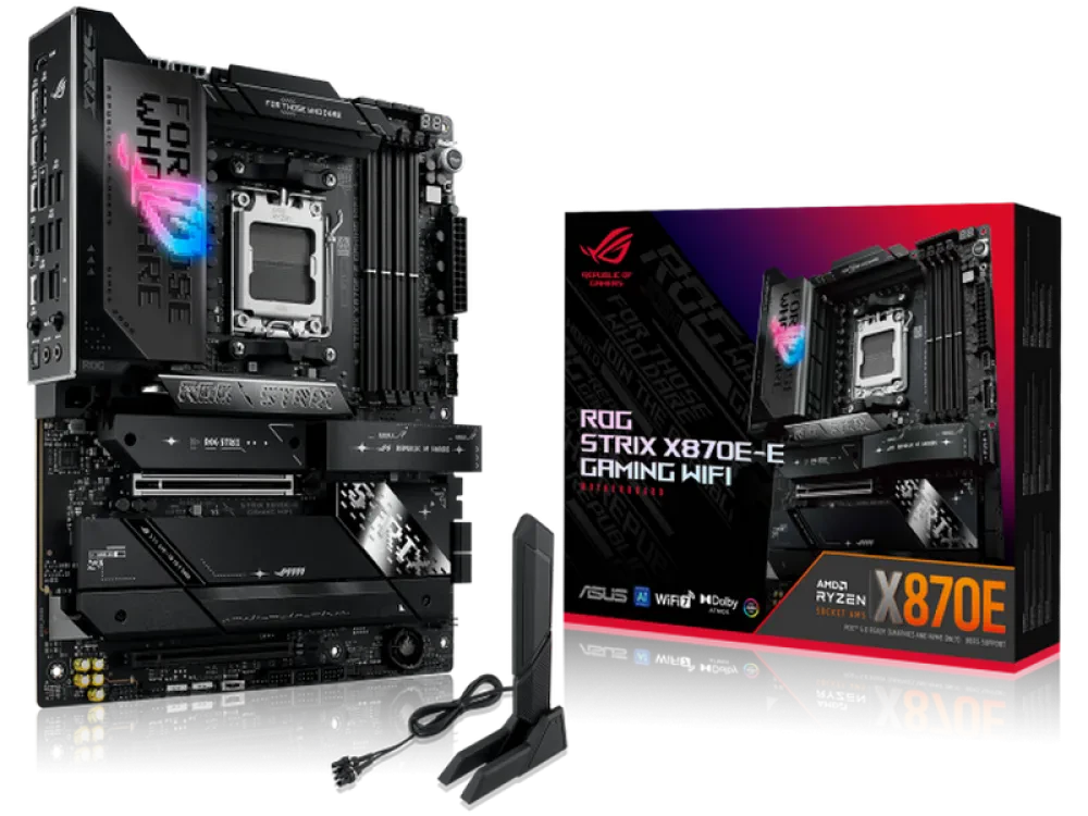 Материнская плата ASUS ROG STRIX X870E-E GAMING WIFI, AM5, AMD X870E, ATX