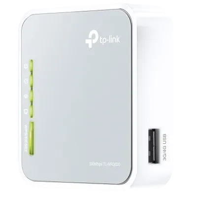 Router fără fir TP-LINK TL-MR3020, 3G, 4G, Alb
