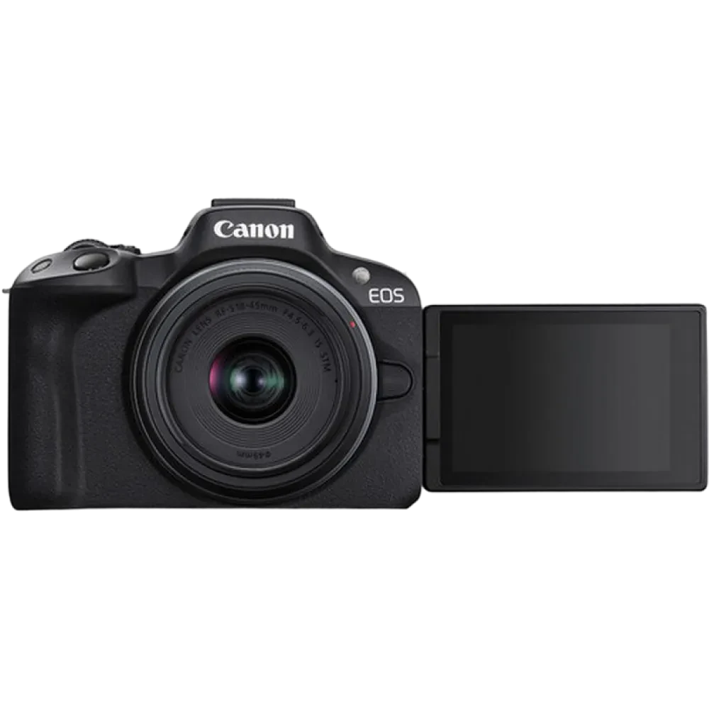 Aparat Foto Mirrorless Canon n EOS R50 Black & RF-S 18-45mm f/4.5-6.3 IS STM & RF-S 55-210mm f/5-7.1 IS STM KIT