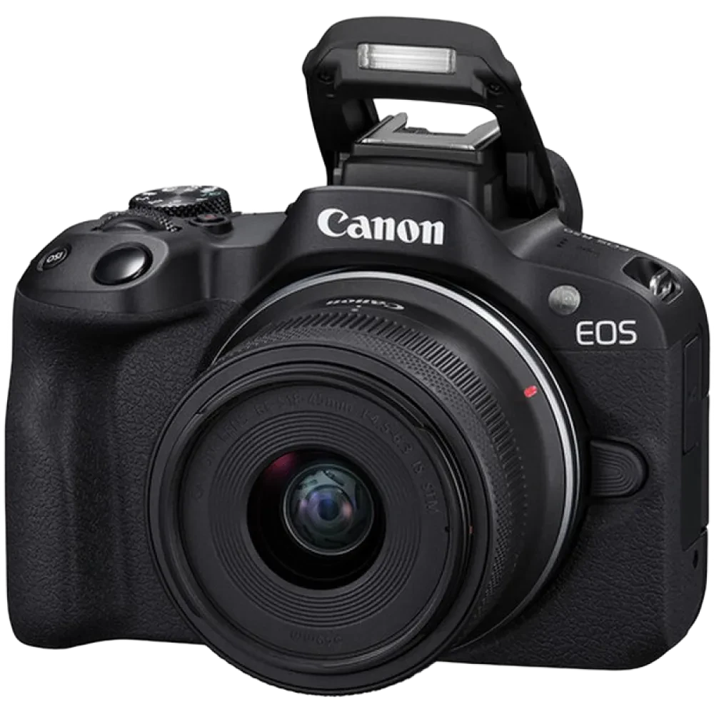 Aparat Foto Mirrorless Canon n EOS R50 Black & RF-S 18-45mm f/4.5-6.3 IS STM & RF-S 55-210mm f/5-7.1 IS STM KIT