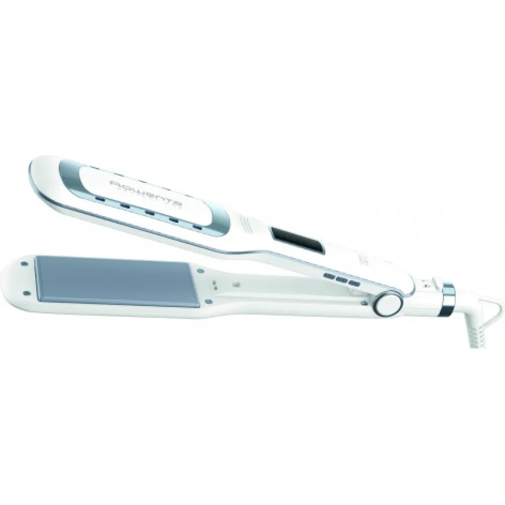 Placă de îndreptat părul Rowenta Wet & Dry Pro SF5010F0, Alb