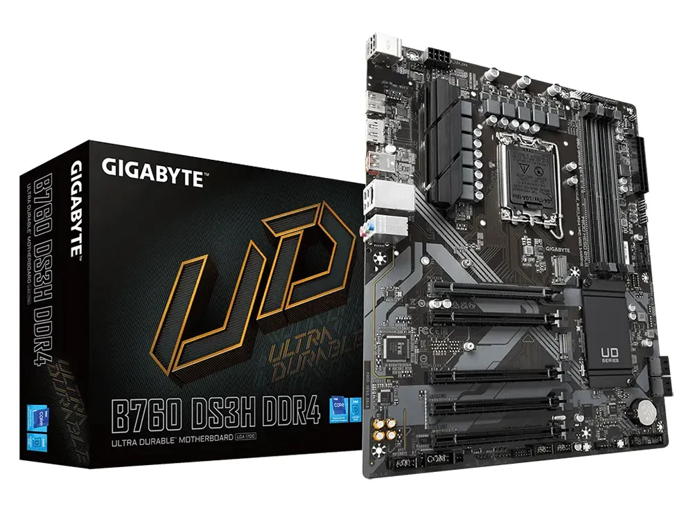 Материнская плата Gigabyte B760 DS3H DDR4, LGA1700, Intel B760, ATX