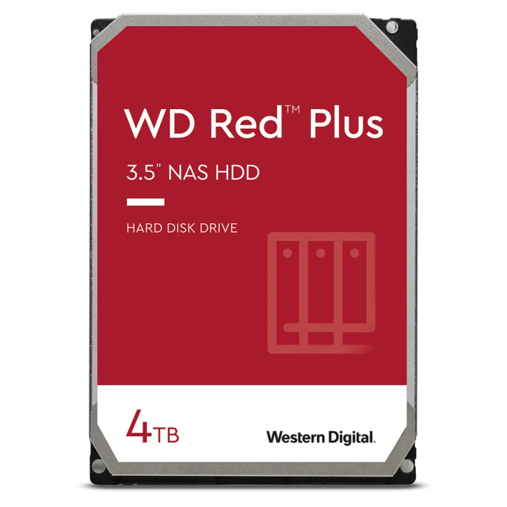 Жесткий диск Western Digital WD Red Plus, 3.5", 4 ТБ <WD40EFPX>