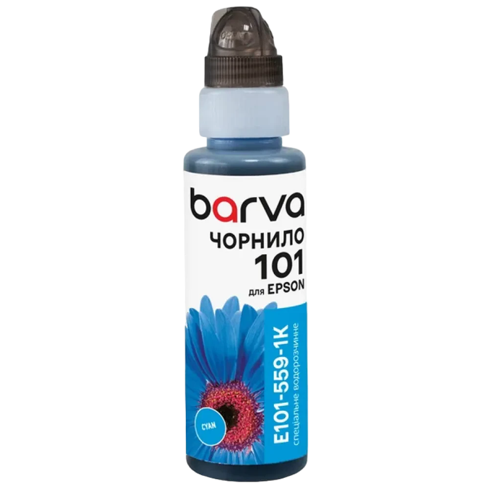 Контейнер с чернилами Barva E101-559, 100мл, Голубой