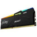 Memorie RAM Kingston FURY Beast RGB, DDR5 SDRAM, 5600 MHz, 16GB, KF556C36BBEAK2-16