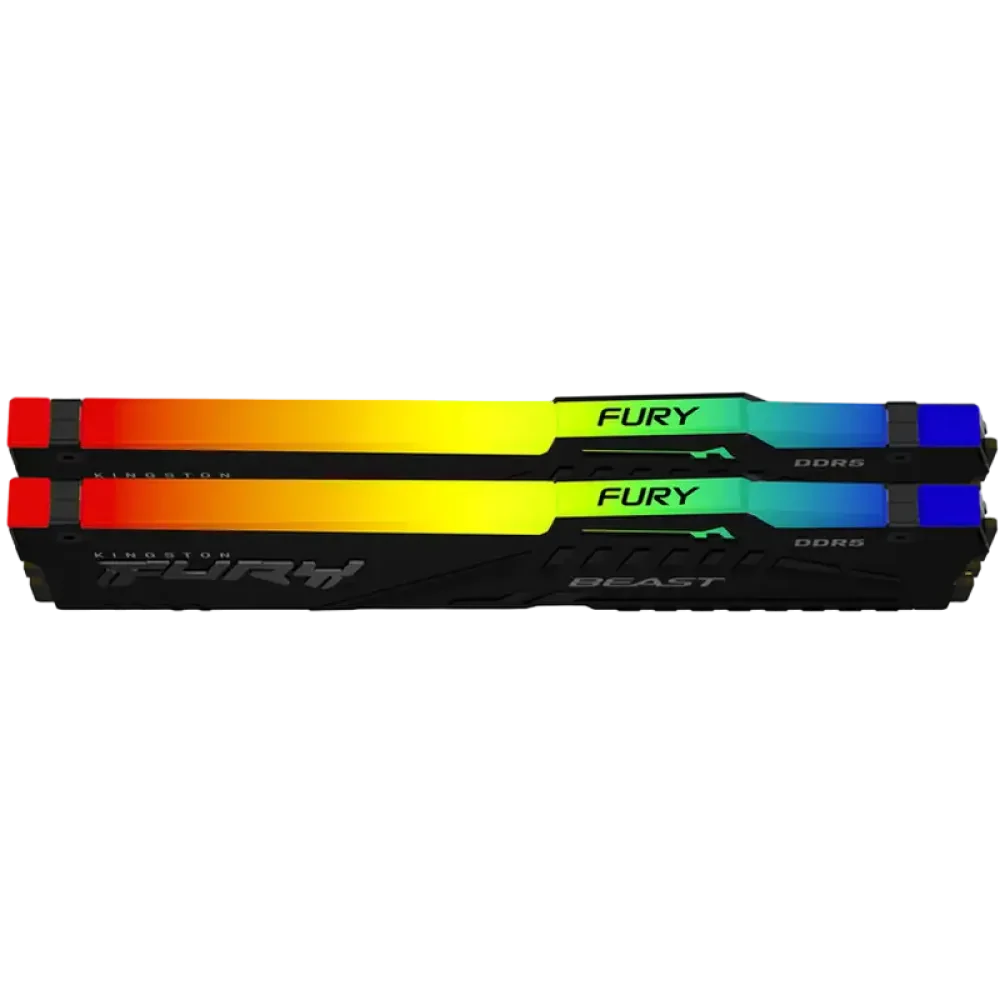 Memorie RAM Kingston FURY Beast RGB, DDR5 SDRAM, 5600 MHz, 16GB, KF556C36BBEAK2-16