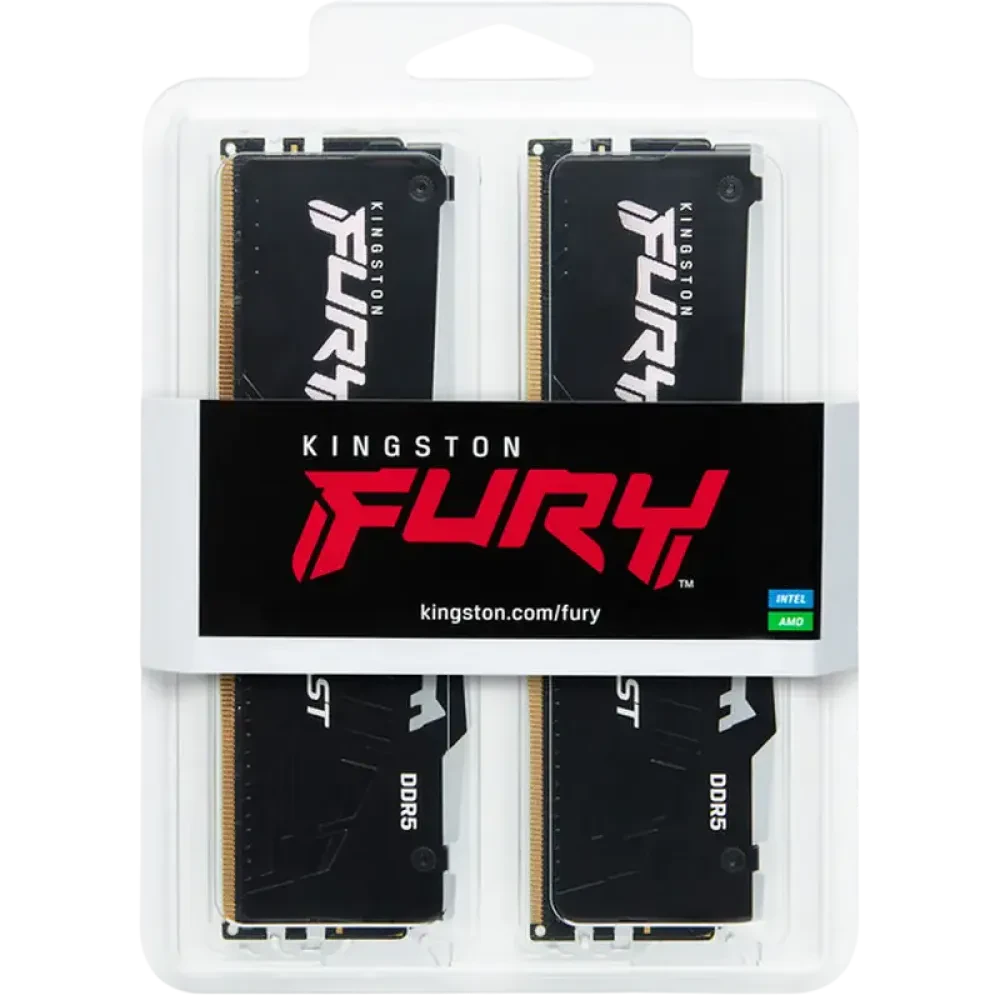 Memorie RAM Kingston FURY Beast RGB, DDR5 SDRAM, 5600 MHz, 16GB, KF556C36BBEAK2-16