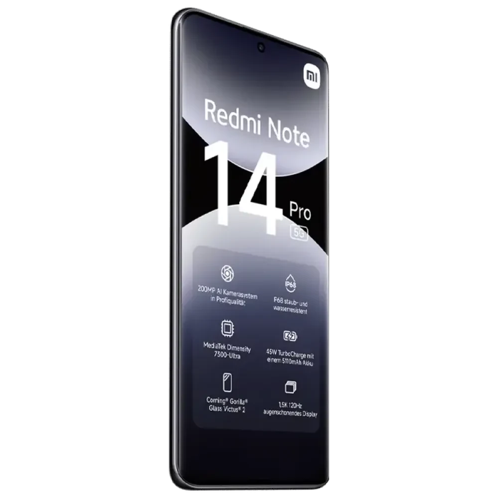 Смартфон Xiaomi Redmi Note 14 Pro 5G, 12Гб/512Гб, Midnight Black