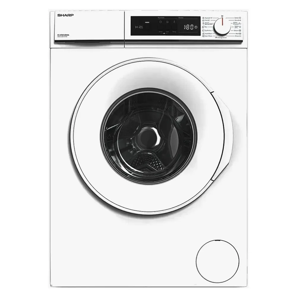 Стиральная машина Sharp ESNFA814BWNAEE, 8кг, Белый