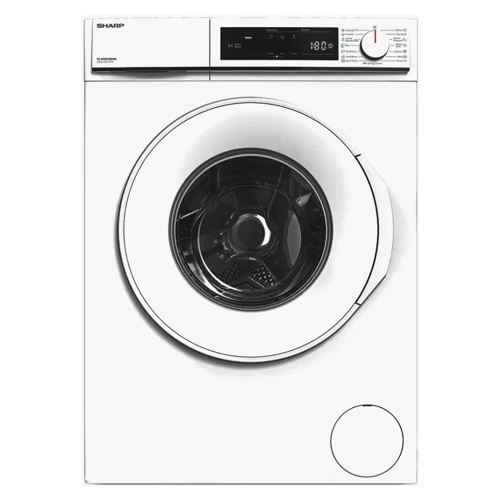 Стиральная машина Sharp ESNFA814BWNAEE, 8кг, Белый