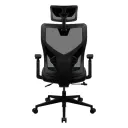 Scaun Gaming ThunderX3 Yama1, PU Piele, Negru/Albastru deschis
