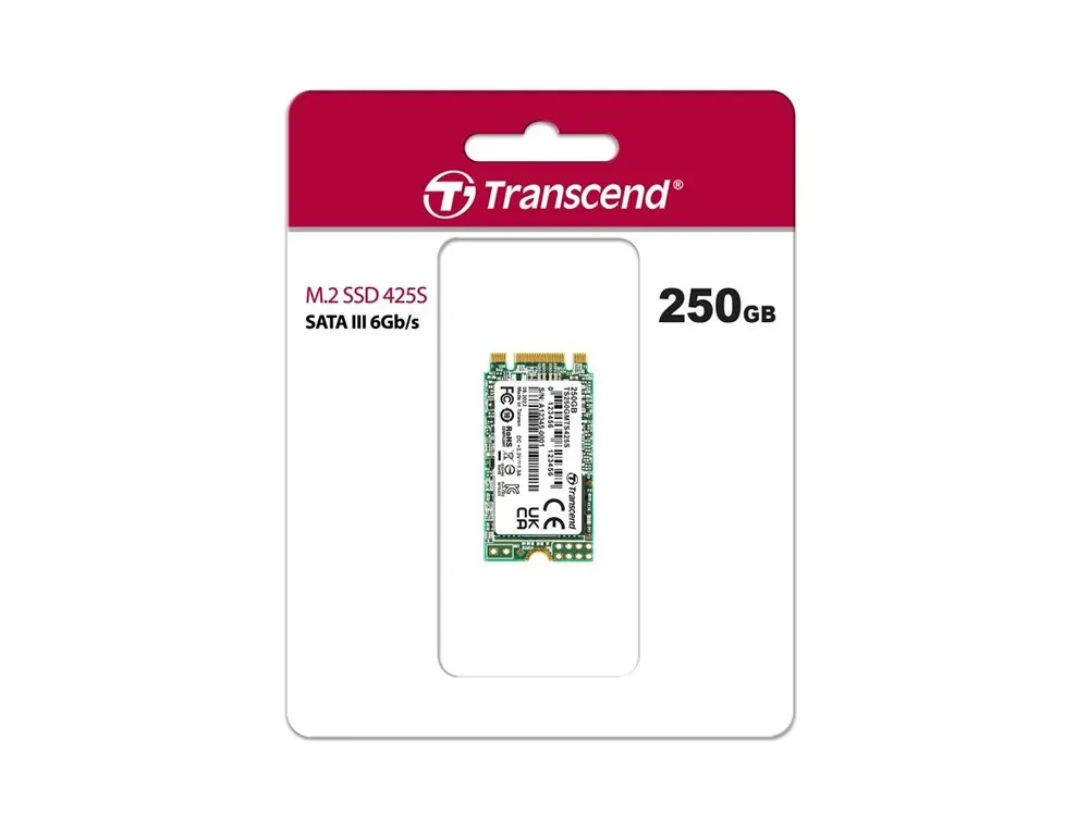 Накопитель SSD Transcend 425S, 250Гб, TS250GMTS425S