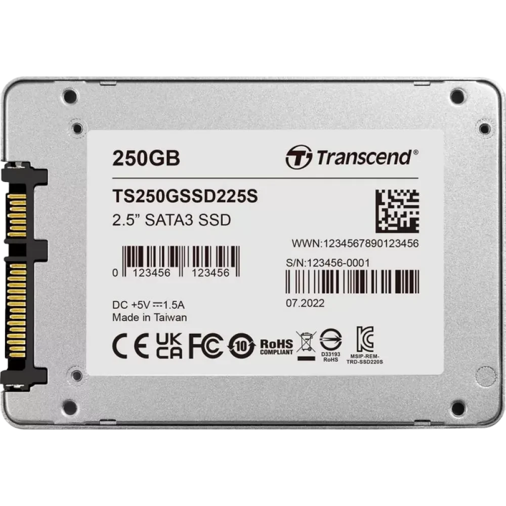 Unitate SSD Transcend 225S, 250GB, TS250GSSD225S