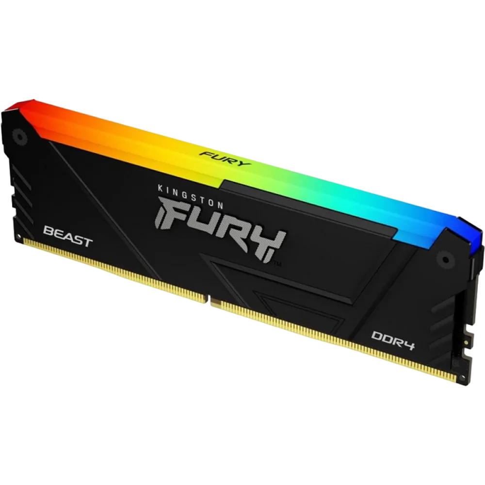 Оперативная память Kingston FURY Beast RGB, DDR4 SDRAM, 3733 МГц, 16Гб, KF437C19BB2AK2/16