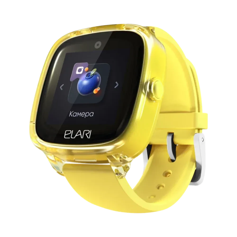 Детские часы Elari KidPhone Fresh 4G, 35мм, Жёлтый