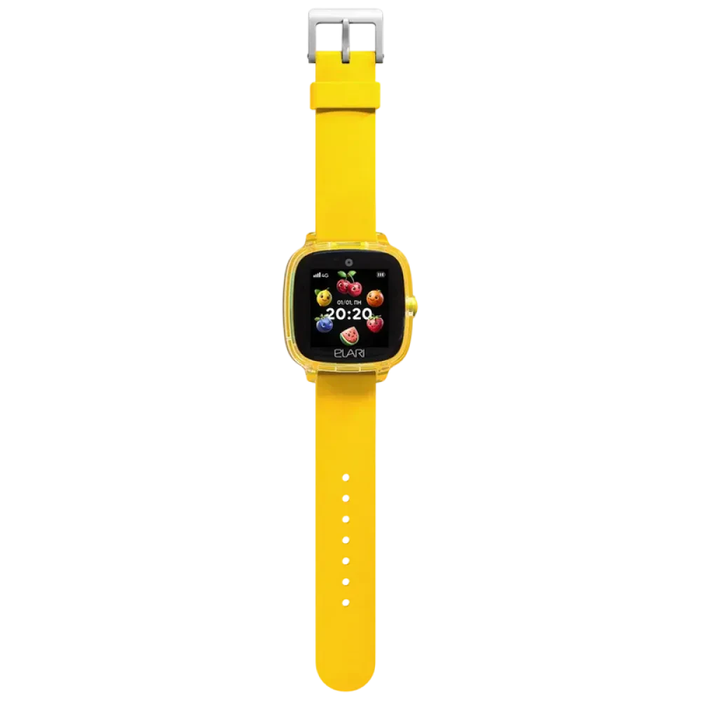 Детские часы Elari KidPhone Fresh 4G, 35мм, Жёлтый