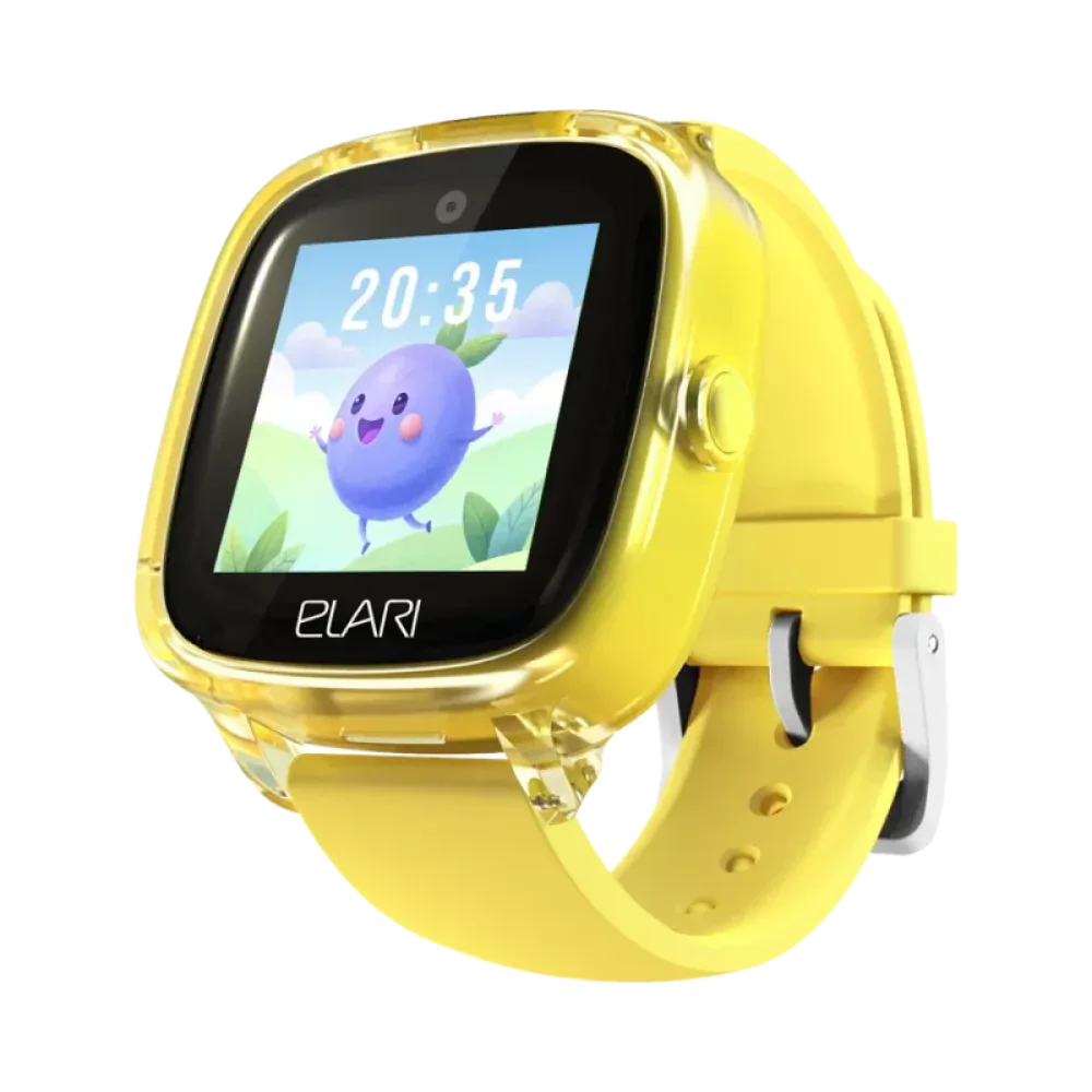 Детские часы Elari KidPhone Fresh 4G, 35мм, Жёлтый