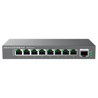 Switch de rețea Grandstream GWN7701M, 8x 100/1000/2500 Mbps