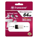 USB Flash накопитель Transcend JetFlash 890, 64Гб, Серебристый