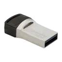 USB Flash накопитель Transcend JetFlash 890, 64Гб, Серебристый