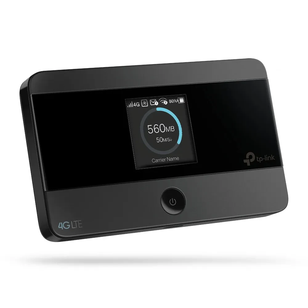 Мобильный Wi‑Fi роутер TP-LINK M7350, 2G, 3G, 4G, Чёрный