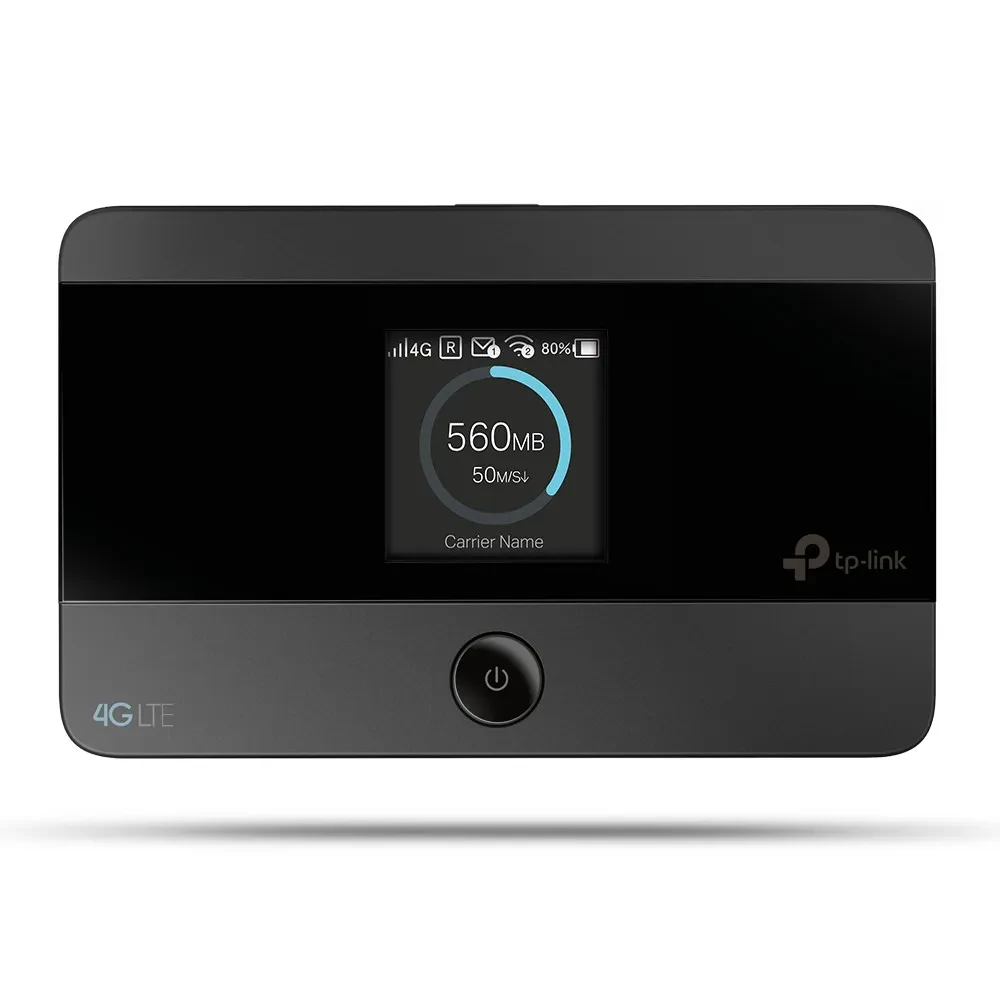 Мобильный Wi‑Fi роутер TP-LINK M7350, 2G, 3G, 4G, Чёрный
