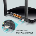 Беспроводной маршрутизатор TP-LINK TL-MR6400, 4G, Чёрный