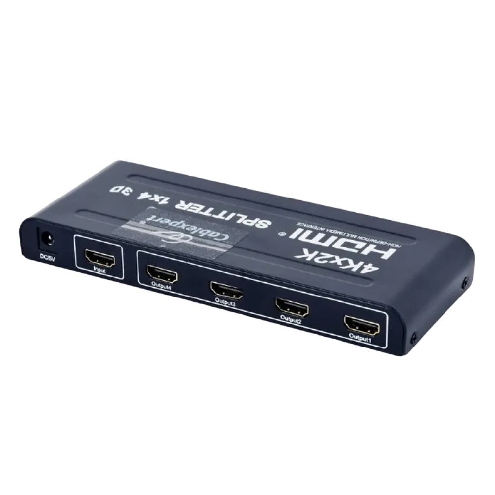 Splitter HDMI Cablexpert DSP-4PH4-02, HDMI (F) - 4x HDMI (F), Negru