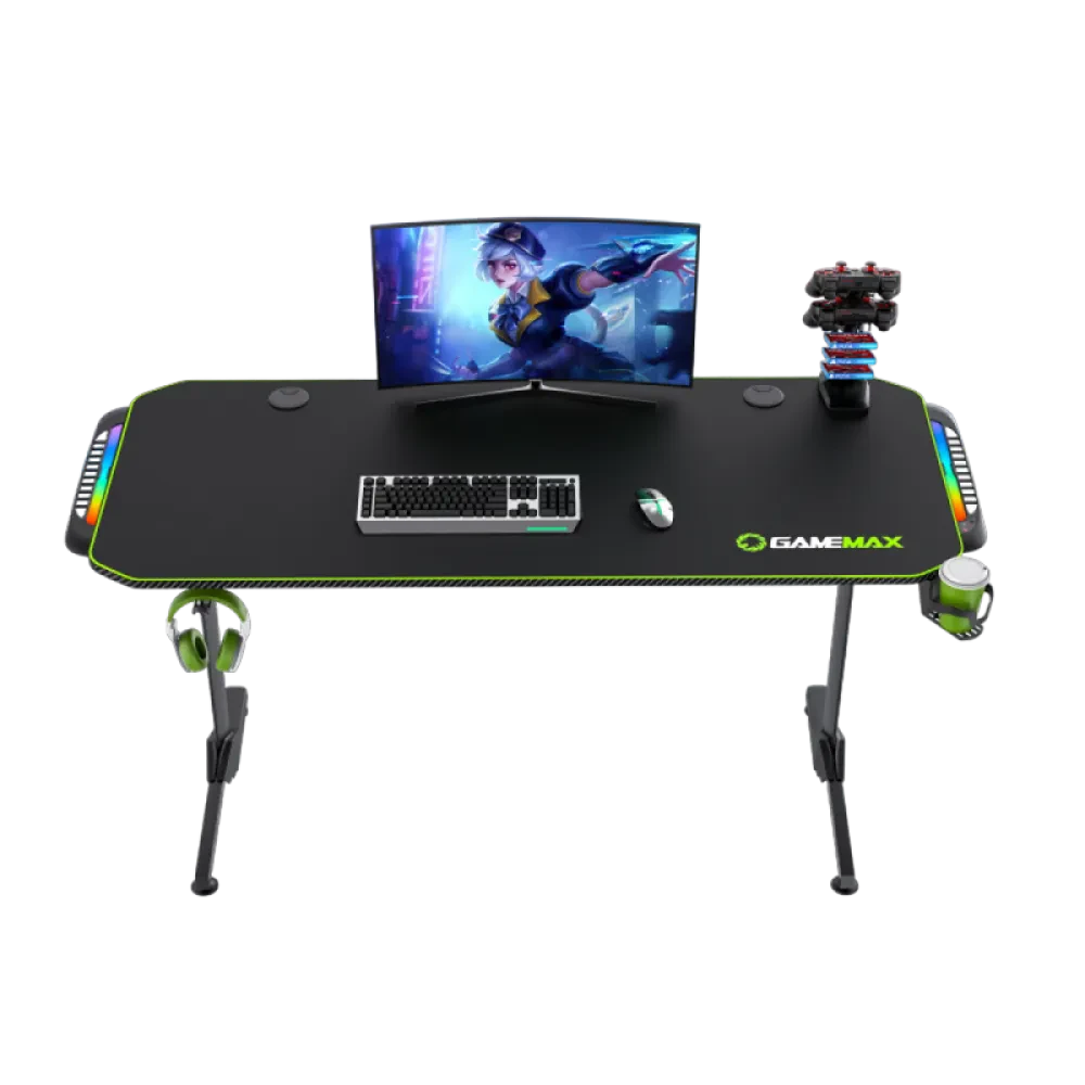 Игровой стол Gamemax D140-Carbon RGB, Чёрный