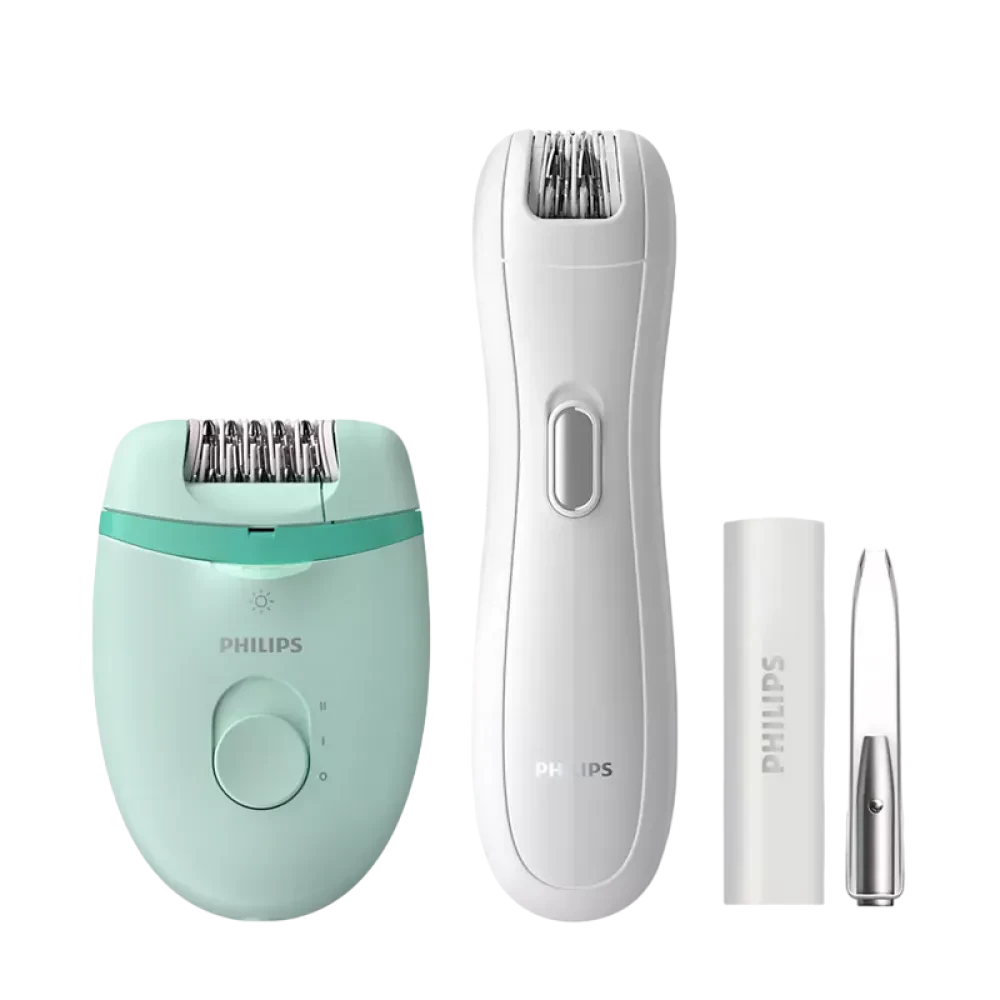 Эпилятор PHILIPS BRP529/00, Белый/Зелёный