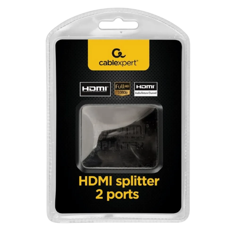 Splitter HDMI Cablexpert DSP-2PH4-03, HDMI (F) - 2x HDMI (F), Negru