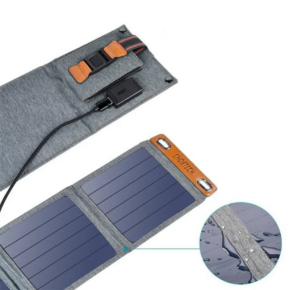 Încărcător solar Choetech SC004, Gri