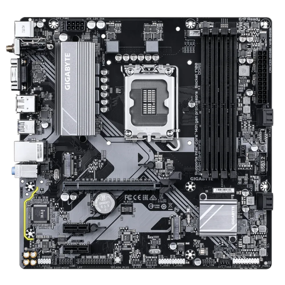 Placă de bază Gigabyte B760M D3HP WIFI6, LGA1700, Intel B760, Micro-ATX