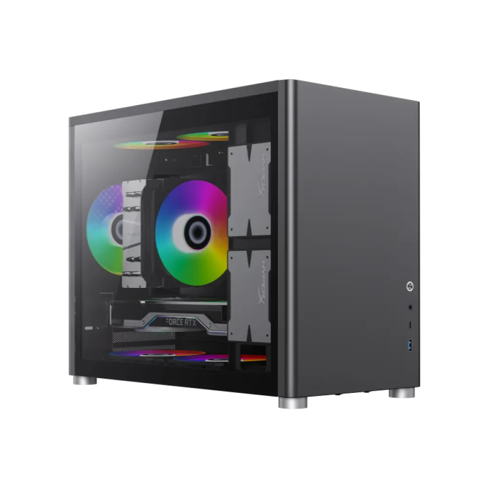 Компьютерный корпус Gamemax SPARK, Mini-Tower, Без блока питания, Чёрный