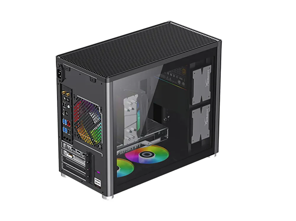 Компьютерный корпус Gamemax SPARK, Mini-Tower, Без блока питания, Чёрный