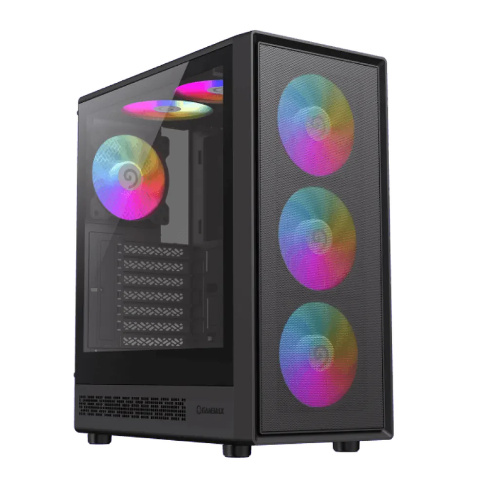 Компьютерный корпус Gamemax Storm 2 AB, Midi-Tower, Без блока питания, Чёрный