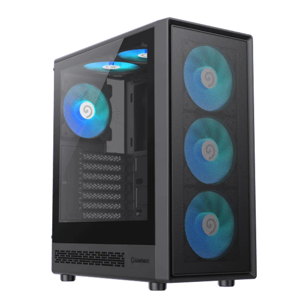 Компьютерный корпус Gamemax Storm 2 AB, Midi-Tower, Без блока питания, Чёрный