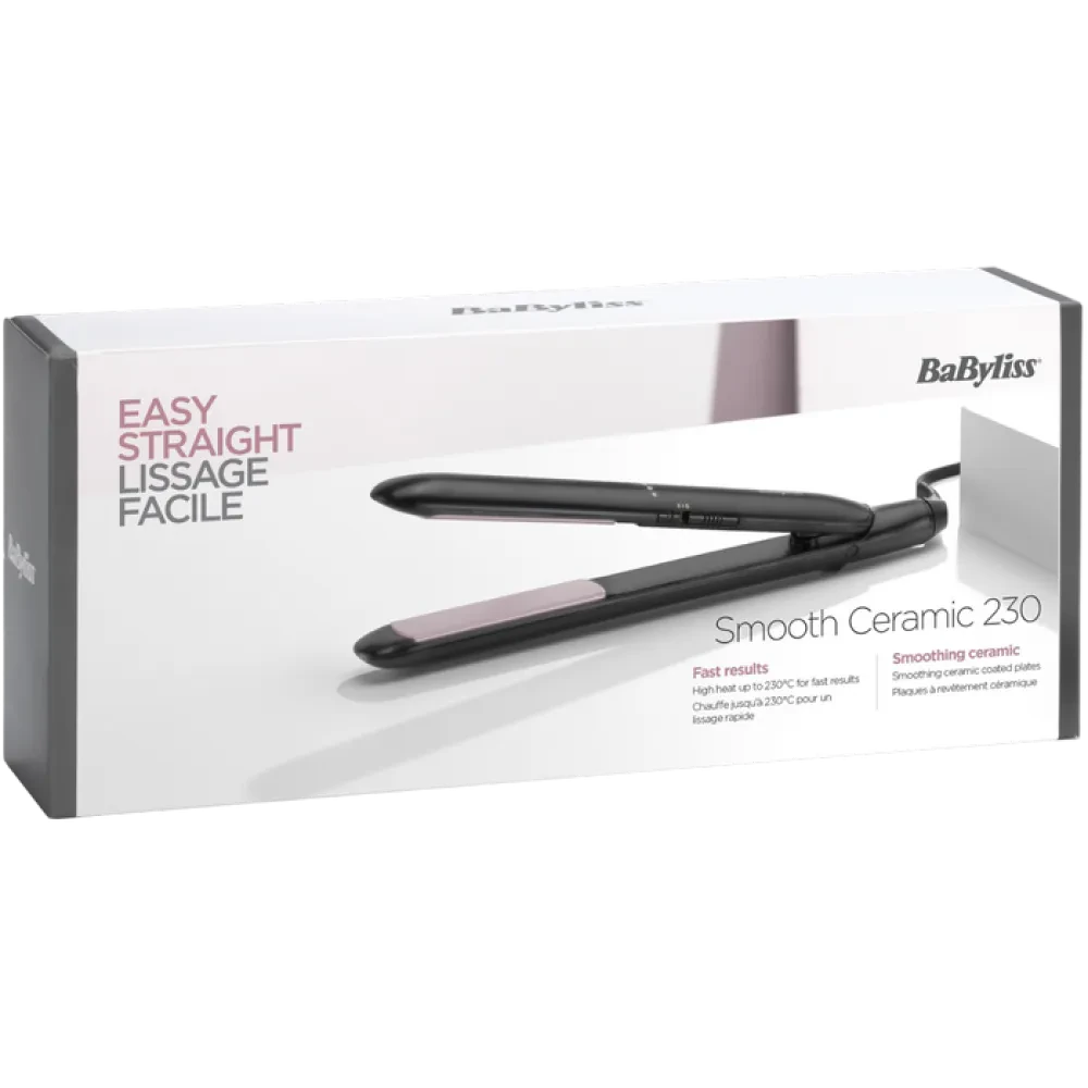 Placă de îndreptat părul BaByliss ST241E, Negru