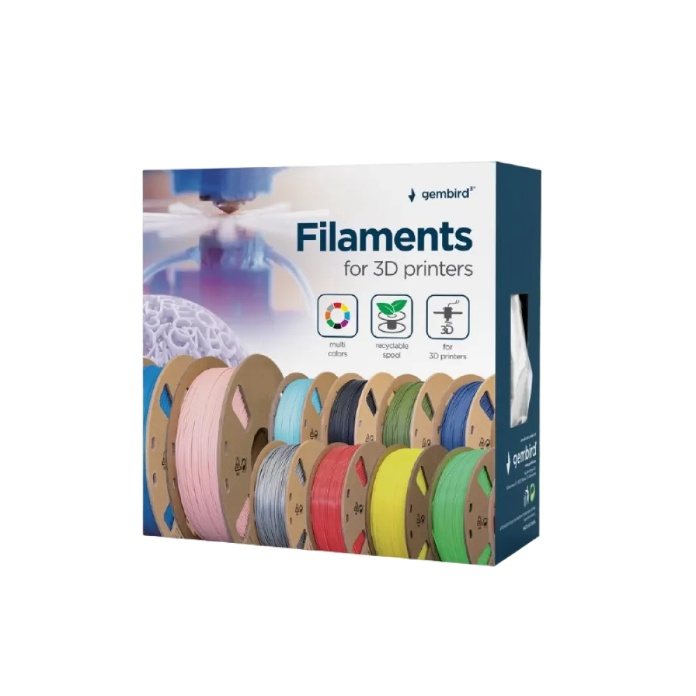 Filament pentru imprimantă 3D Gembird 3DP-PLA1.75-01-PR, PLA, Roz , 1.75 mm, 1kg