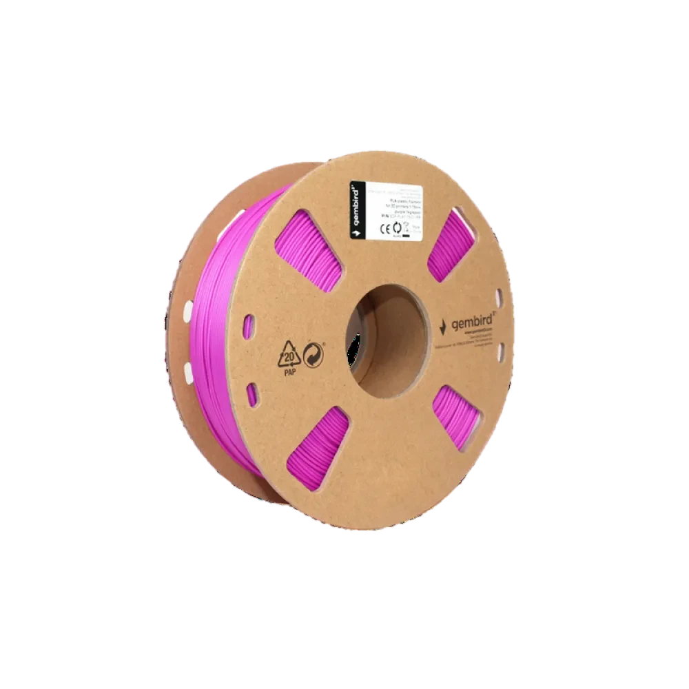 Filament pentru imprimantă 3D Gembird 3DP-PLA1.75-01-PR, PLA, Roz , 1.75 mm, 1kg